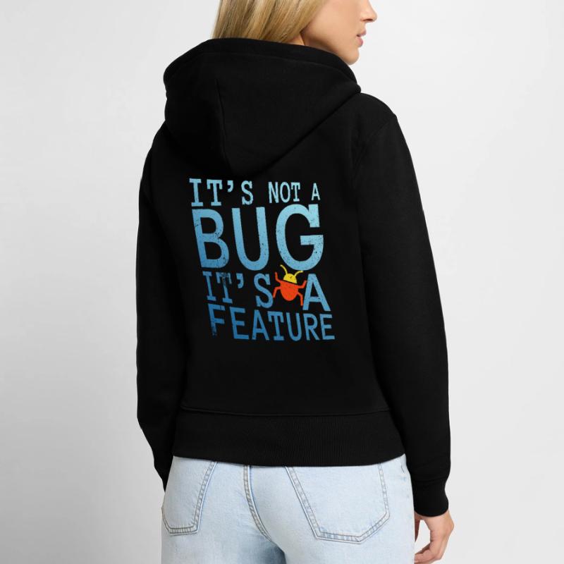 Programmierer Coder Geschenkidee Frauen Premium Bio Zip Hoodie