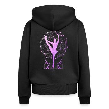 Figure Skating Figure Skater Ice Skate Ice Dance - Women's Premium Organic Zip Hoodie - black - Back - Julia (174cm)
