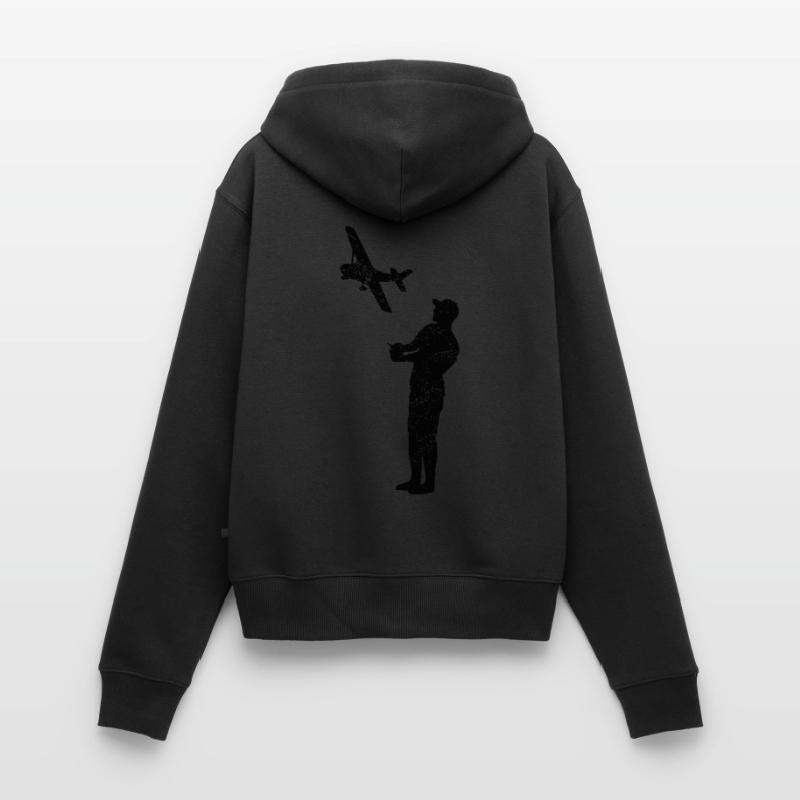 Model flight model builder airplane gift Women's Premium Organic Zip Hoodie