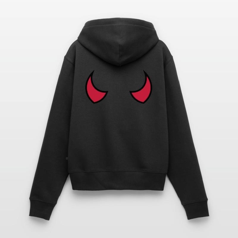 Teufelshörner - devil horns - cornes du diable Women's Premium Organic Zip Hoodie