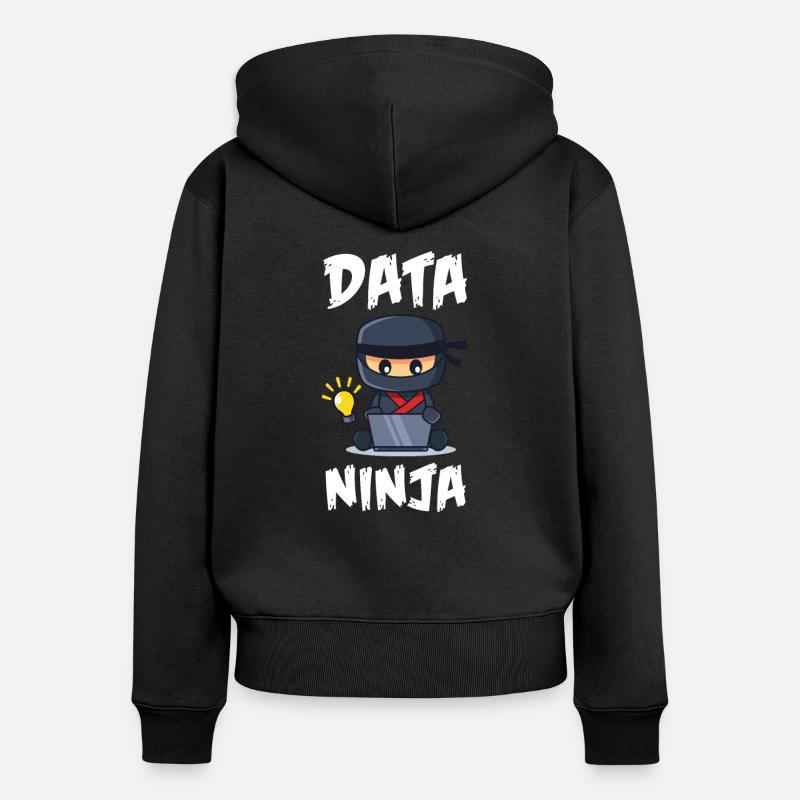 Data Science Analyst Data Scientist - Frauen Premium Bio Zip Hoodie - Schwarz