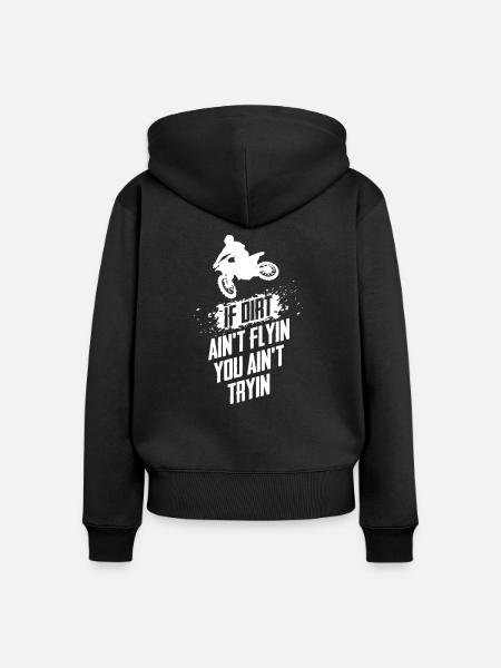 Supercross MX Motocross - Frauen Premium Bio Zip Hoodie - Schwarz