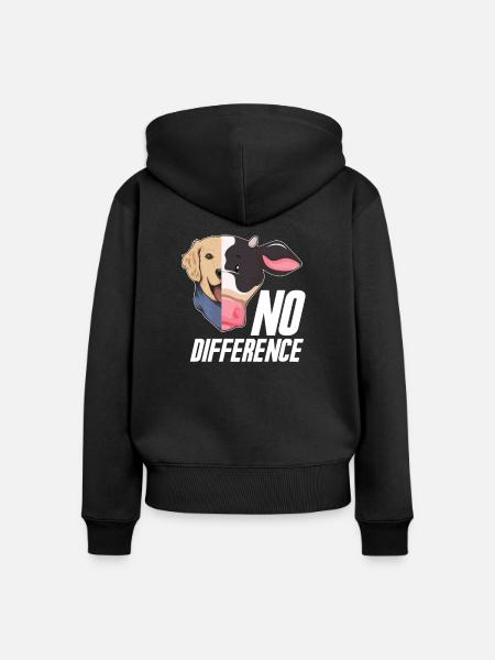 Vegan Veganismus Gemüse Veganer - Frauen Premium Bio Zip Hoodie - Schwarz