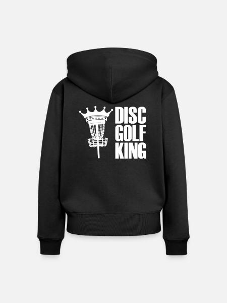 Frisbee Golf - Frauen Premium Bio Zip Hoodie - Schwarz