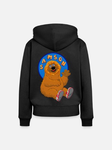 Sesamstraße Samson - Frauen Premium Bio Zip Hoodie -