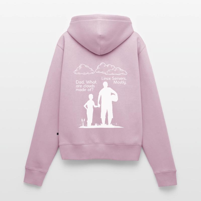 De What Clouds Coder programmeur Sweat à capuche zippé Premium bio Femme
