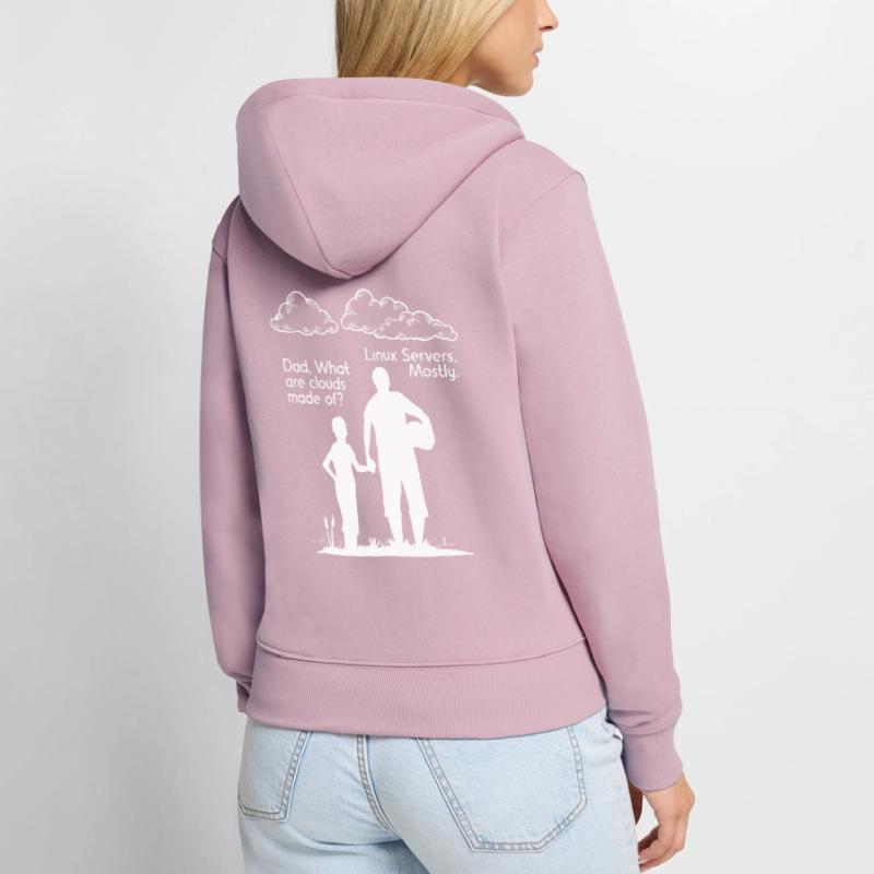 Aus Was Sind Clouds Programmierer Coder Frauen Premium Bio Zip Hoodie