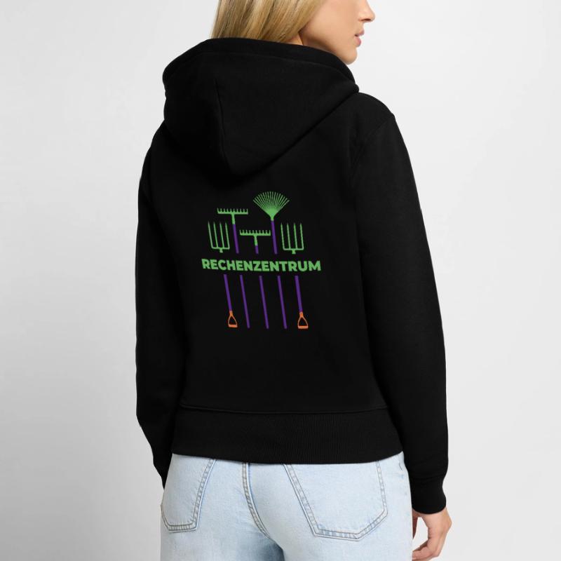 Rechenzentrum Gärtner Computer Nerd Garten Coding Frauen Premium Bio Zip Hoodie