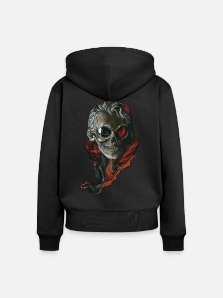 Professor Halloween - Frauen Premium Bio Zip Hoodie - Schwarz