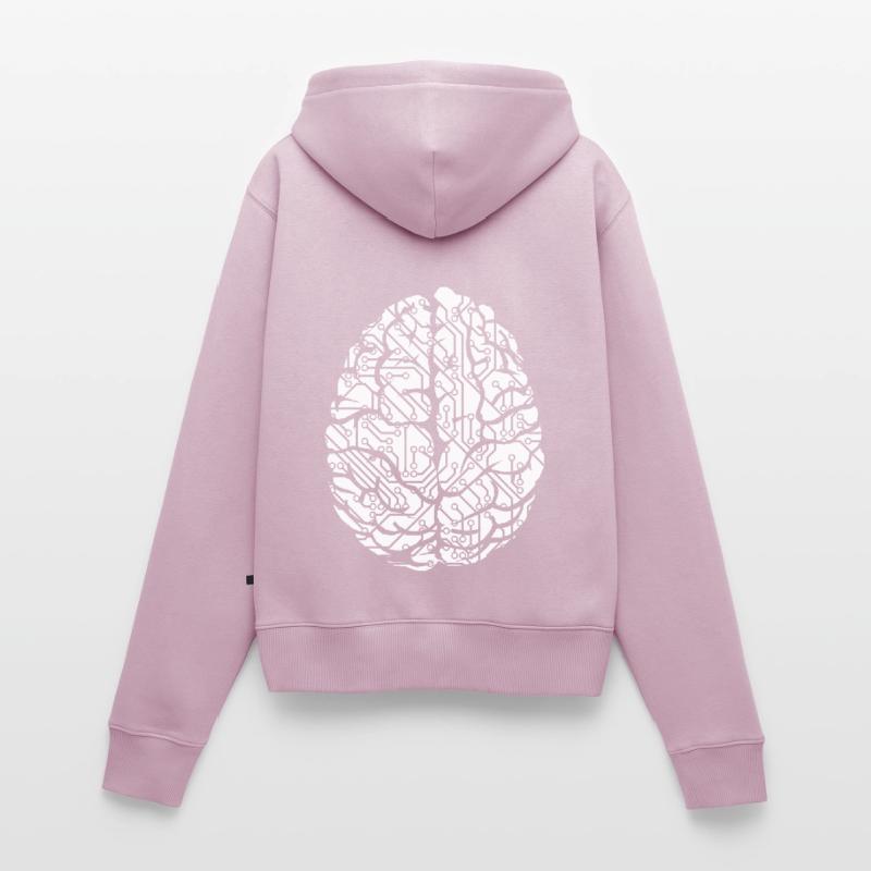 Programmeur de connecteurs de circuits imprimés Computer Science Tree Sweat à capuche zippé Premium bio Femme
