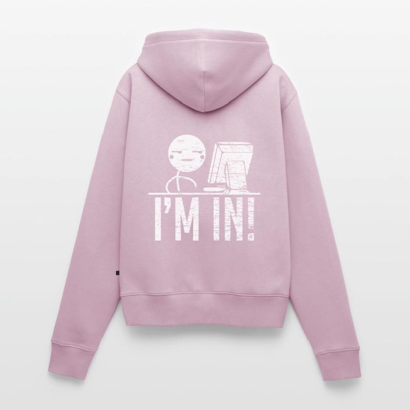 Hacking Hacker Programm Codieren Frauen Premium Bio Zip Hoodie