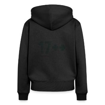 17++ Programmierer Developer Coder 18. Geburtstag - Frauen Premium Bio Zip Hoodie - Schwarz - Hinten - Julia (174cm)