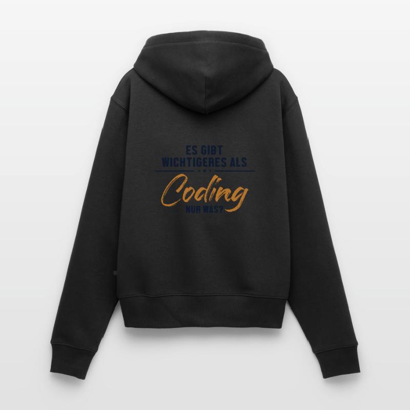 Wichtigeres als Coding Engineer Coder Software Women's Premium Organic Zip Hoodie