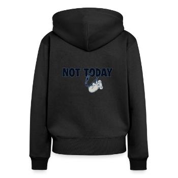Not Today Koala Sport Free Indoor Speed Climber - Women's Premium Organic Zip Hoodie - black - Back - Julia (174cm)