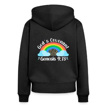 Pansexual Gay Pansexuality Asexual Asexuality - Frauen Premium Bio Zip Hoodie - Schwarz - Hinten - Julia (174cm)