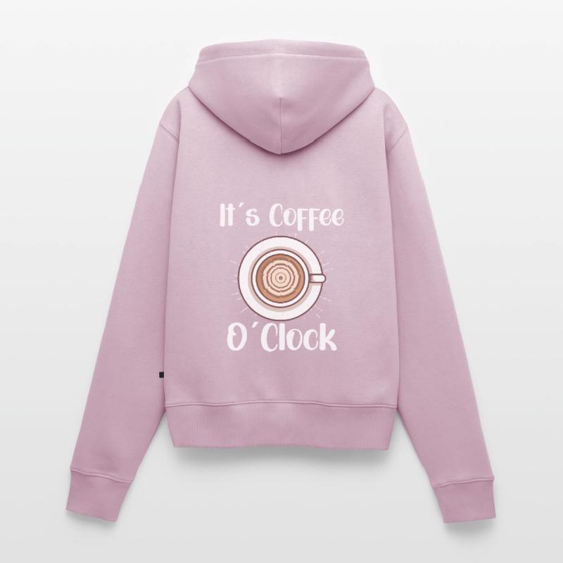Coffee Lover Caffeine Molecule Java Latte Espresso Women's Premium Organic Zip Hoodie