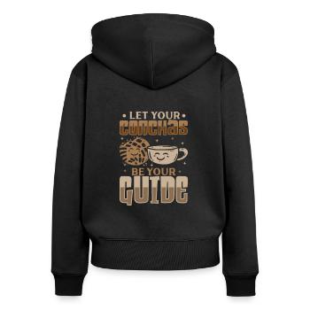 Spanischer Humor Conchas Mexikanisches Brot - Frauen Premium Bio Zip Hoodie - Schwarz - Hinten - Julia (174cm)