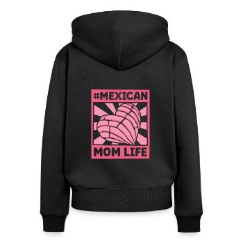 Spanischer Humor Conchas Mexikanisches Brot - Frauen Premium Bio Zip Hoodie - Schwarz - Hinten - Julia (174cm)