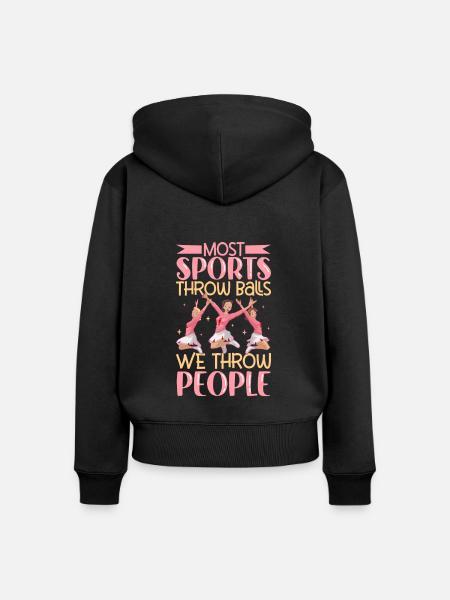 Cheerleader Cheerleader-outfit - Frauen Premium Bio Zip Hoodie - Schwarz