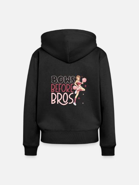 Cheerleader Cheerleader-outfit - Frauen Premium Bio Zip Hoodie - Schwarz