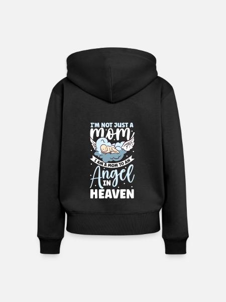 Säuglingsverlust, Fehlgeburt, Bewusstsein, - Frauen Premium Bio Zip Hoodie - Schwarz
