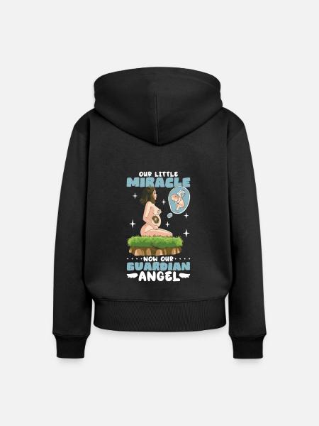 Säuglingsverlust, Fehlgeburt, Bewusstsein, - Frauen Premium Bio Zip Hoodie - Schwarz