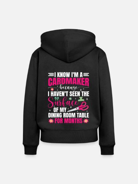 Cardmaker Scrapbooking-kartenherstellungssets Für - Frauen Premium Bio Zip Hoodie - Schwarz