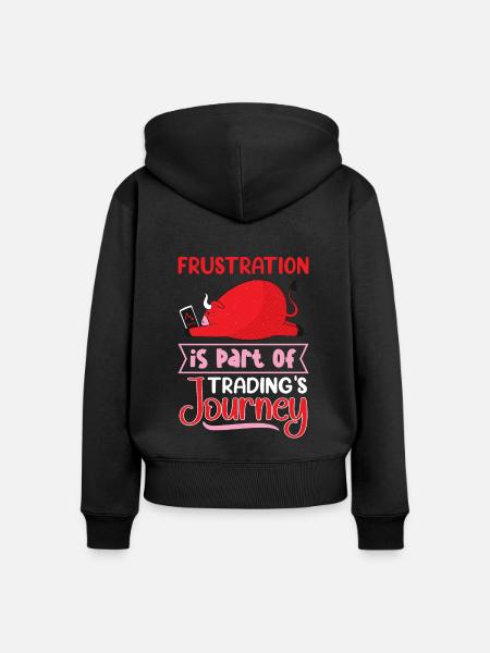 Börsenhändler, Forex-händler, Anlegerhandel - Frauen Premium Bio Zip Hoodie - Schwarz