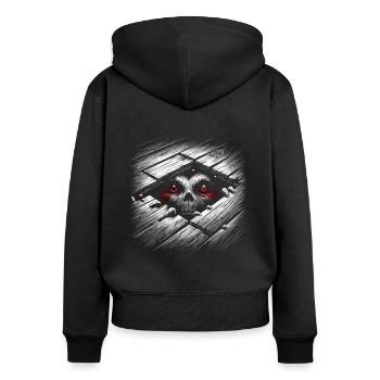 Edgar Allan Poe Fan, Classic Literature, - Women's Premium Organic Zip Hoodie - black - Back - Julia (174cm)