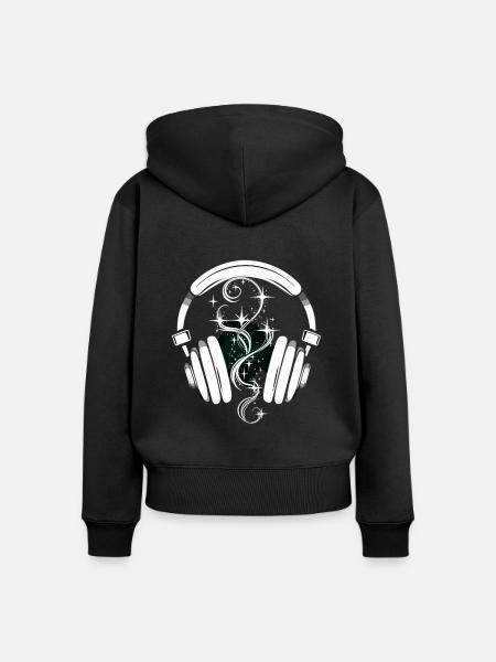 Geschenk Für Buchliebhaber Mit - Frauen Premium Bio Zip Hoodie - Schwarz