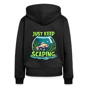 Fascinating aquascaping world underwater - Women's Premium Organic Zip Hoodie - black - Back - Julia (174cm)