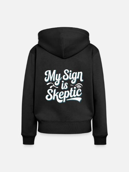 Astrologie-skeptiker: Kritisches Denken - Frauen Premium Bio Zip Hoodie - Schwarz