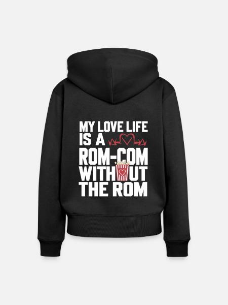 Dating-katastrophenkomödie Lustig Scheitert - Frauen Premium Bio Zip Hoodie - Schwarz