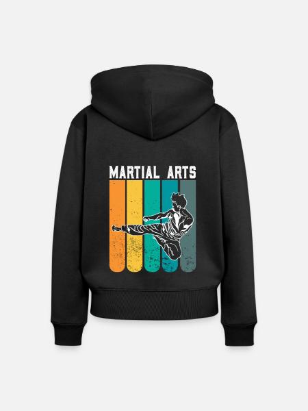 MMA Mixed Martial Arts - Frauen Premium Bio Zip Hoodie - Schwarz