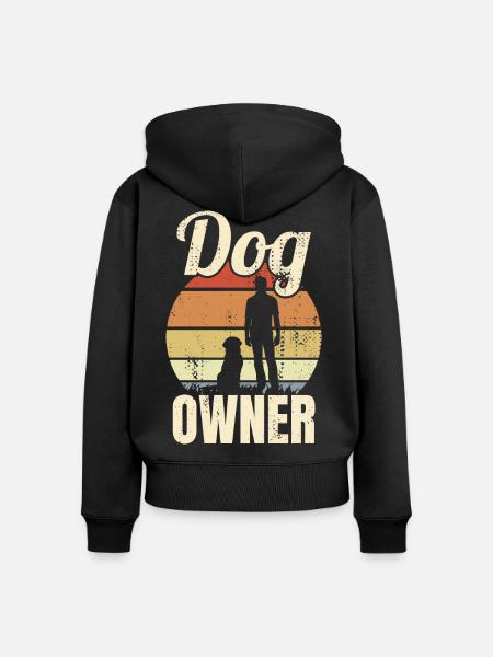 Hundehalter - Frauen Premium Bio Zip Hoodie - Schwarz
