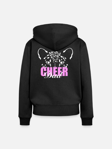Cheer Dad - Frauen Premium Bio Zip Hoodie - Schwarz