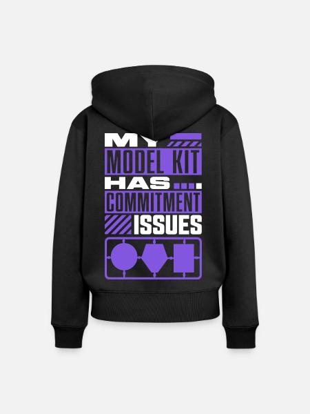 Model Kit Commitment - Frauen Premium Bio Zip Hoodie - Schwarz