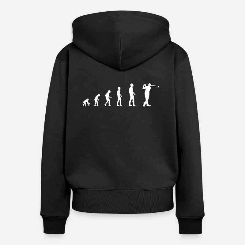 Golf - Evolution - Sweat à capuche zippé Premium bio Femme - noir