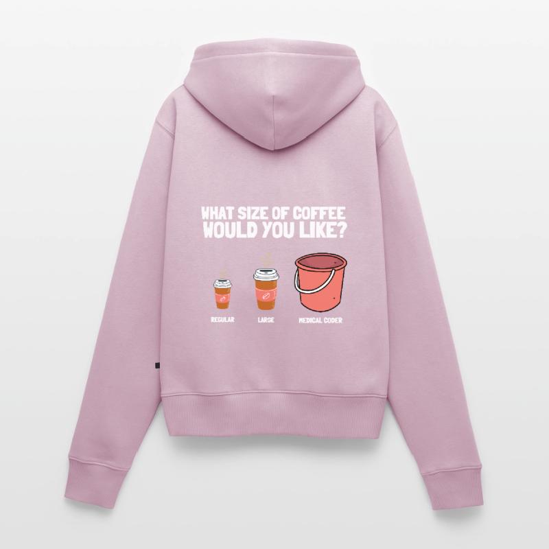 Medical Coder Coding VA Nurse And Clinical Coding Frauen Premium Bio Zip Hoodie