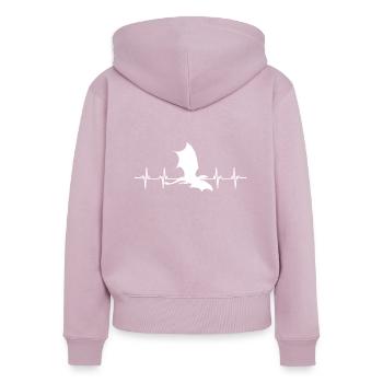 Huzzah Renaissance Festival Ren Faire Knight - Frauen Premium Bio Zip Hoodie - Altrosa - Hinten - Julia (174cm)