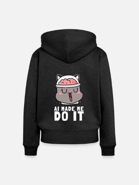 Artificial Intelligence Ai Chat - Frauen Premium Bio Zip Hoodie - Schwarz