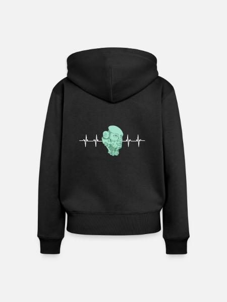 Artificial Intelligence Ai Chat - Frauen Premium Bio Zip Hoodie - Schwarz