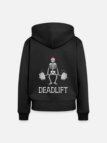 Weight Lifting Power Snatch - Frauen Premium Bio Zip Hoodie - Schwarz