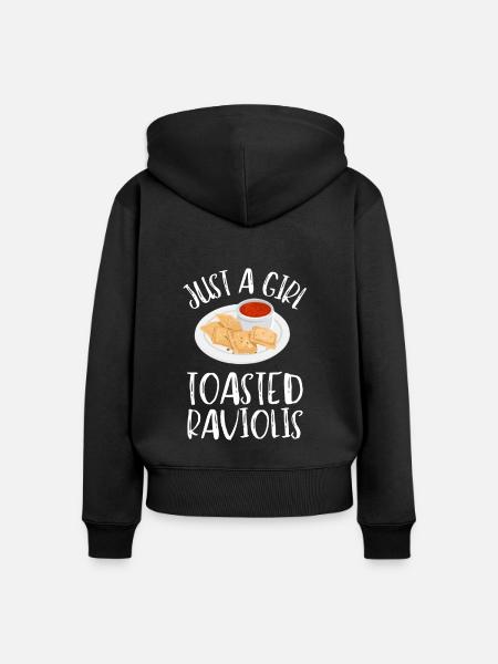 St. Louis Toasted Ravioli - Frauen Premium Bio Zip Hoodie - Schwarz