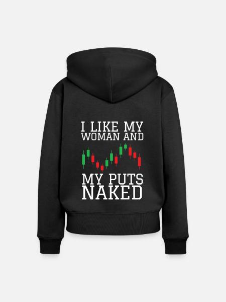 Volatility Options Trading Trader - Frauen Premium Bio Zip Hoodie - Schwarz
