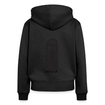 Assyrian Mythology Sumerian Mesopotamia - Frauen Premium Bio Zip Hoodie - Schwarz - Hinten - Julia (174cm)