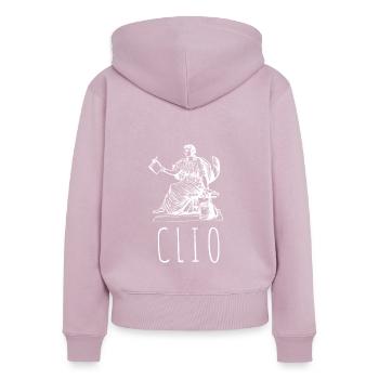 Greek Mythology Gods Ancient Greece - Frauen Premium Bio Zip Hoodie - Altrosa - Hinten - Julia (174cm)