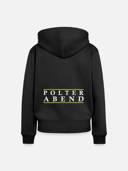 Polterabend Polterhochzeit - Frauen Premium Bio Zip Hoodie - Schwarz