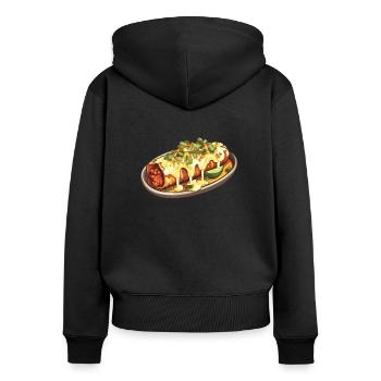 Enchilada Lover Mexican Food Mexico Cuisine Foodie - Women's Premium Organic Zip Hoodie - black - Back - Julia (174cm)
