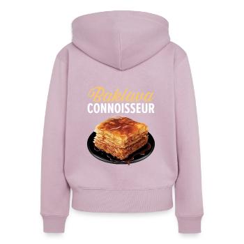 Baklava Gebäck Dessert Essen Liebhaber Naher Osten - Frauen Premium Bio Zip Hoodie - Altrosa - Hinten - Julia (174cm)